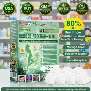 🏥𝐎𝐟𝐟𝐢𝐜𝐢𝐚𝐥 𝐔𝐒 𝐒𝐭𝐨𝐫𝐞 | 🧑‍⚕️🩺 𝐂𝐚𝐫𝐞𝐔𝐩𝐥𝐢𝐟𝐭® Moringa · Berberine × NAD+ 𝟏𝟎-𝐢𝐧-𝟏 𝐀𝐝𝐯𝐚𝐧𝐜𝐞𝐝 𝐍𝐚𝐧𝐨 𝐌𝐢𝐜𝐫𝐨𝐧𝐞𝐞𝐝𝐥𝐞 𝐏𝐚𝐭𝐜𝐡 — 𝐎𝐧𝐜𝐞 𝐃𝐚𝐢𝐥𝐲, 𝐕𝐢𝐬𝐢𝐛𝐥𝐞 𝐑𝐞𝐬𝐮𝐥𝐭𝐬 𝐢𝐧 𝟕 𝐃𝐚𝐲𝐬