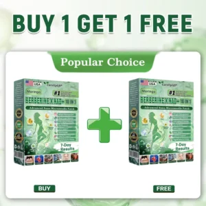 CareUplift® Moringa · Berberine × NAD+ 10-in-1 Slimming & Firming Microneedle Patch