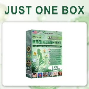 CareUplift® Moringa · Berberine × NAD+ 10-in-1 Slimming & Firming Microneedle Patch