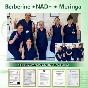 CareUplift® Moringa · Berberine × NAD+ 10-in-1 Slimming & Firming Microneedle Patch