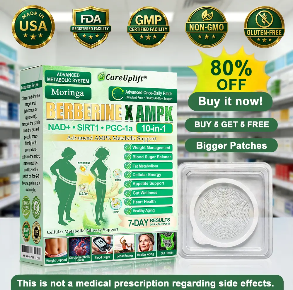 👩⚕️🇺🇲𝐂𝐚𝐫𝐞𝐔𝐩𝐥𝐢𝐟𝐭®MetaboX 10-IN-1 Berberine AMPK Patch